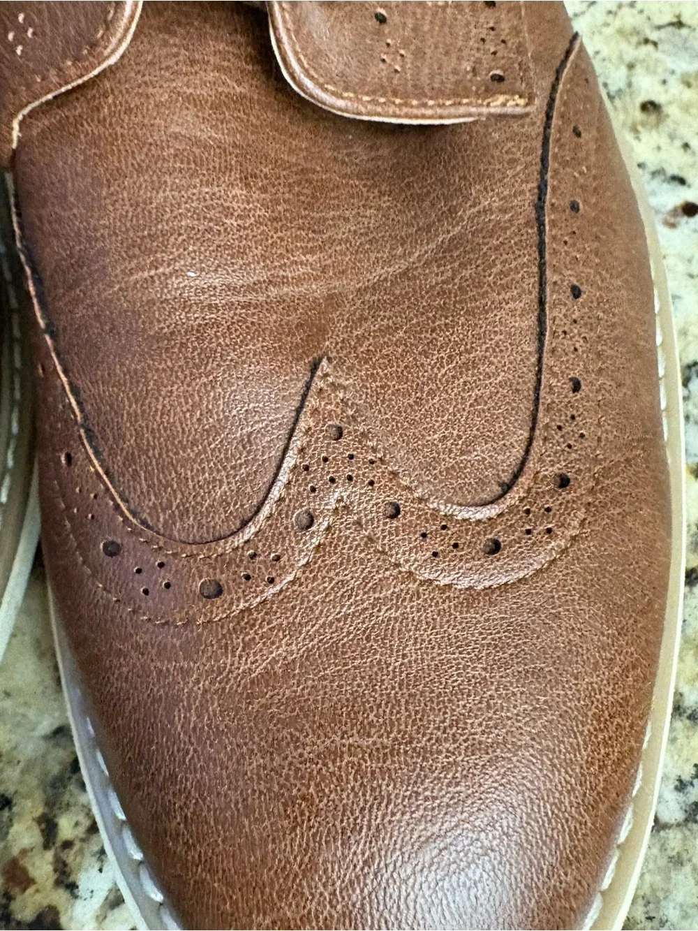 Nautica Brown Wingtip Derby Shoes